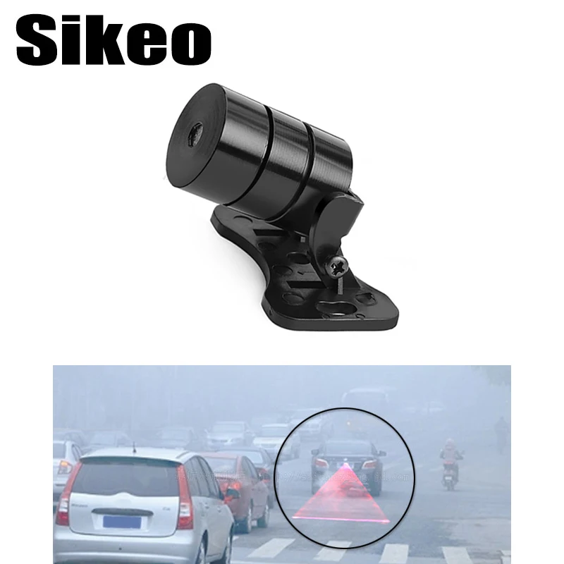 

1PC New Pattern LED Car Motorcycle Laser Fog Light Anti Collision Rear-end Car Laser Tail Fog Light Parking Signal Warning Lamps