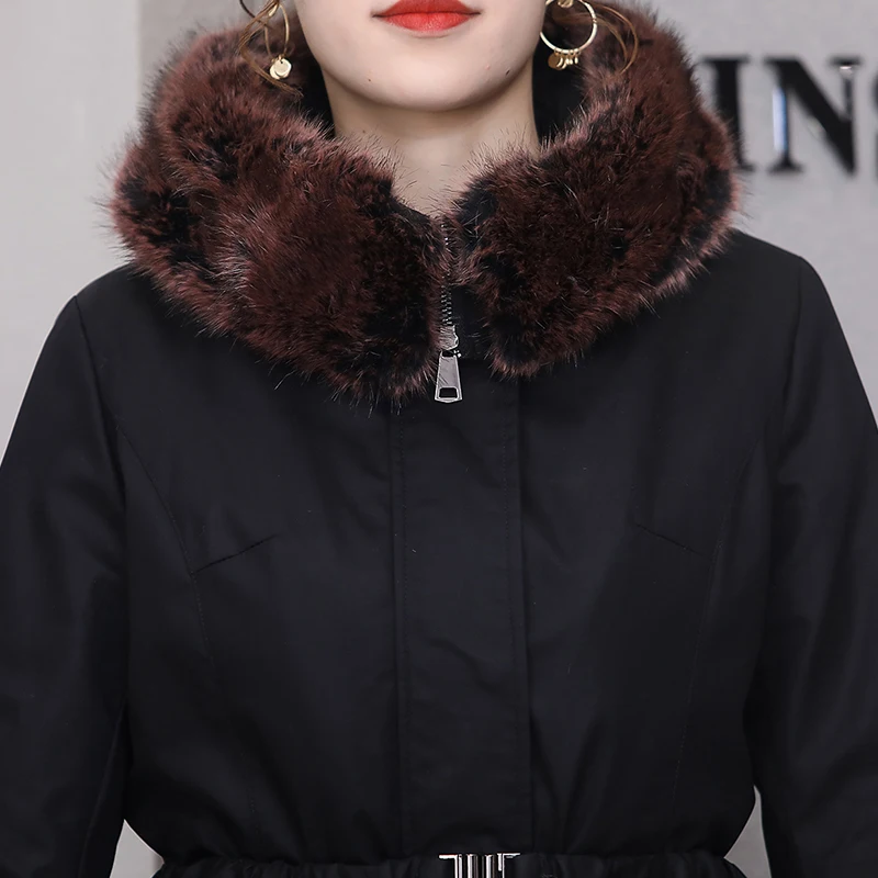 À Taille 5xl armygreen Veste Avec Doublé Plus Capuchon Nerazzurri 6xl La Black Manteau En 2018 Parka Épaissir Fausse D'hiver Fourrure Chaud Femmes wgUwxPZAq