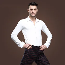 Nueva Llegada de los Hombres Camisa de Baile Cuadrada Ropa de Baile de Salón de Baile Masculino Acrobacia para Adultos Moderno Baile Latino Chaqueta de Manga Larga B-5984 Nueva Llegada de los Hombres Camisa de Baile Cuadrada Ropa de Baile de Salón de Baile Masculino Acrobacia para Adultos Moderno Baile Latino Chaqueta de Manga Larga B-5984
