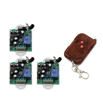 

AC 85V~250V Wireless Remote Control Switch Radio Controller 1CH 1 CH Relay Receiver 2 Button Transmitter 315/433Mhz