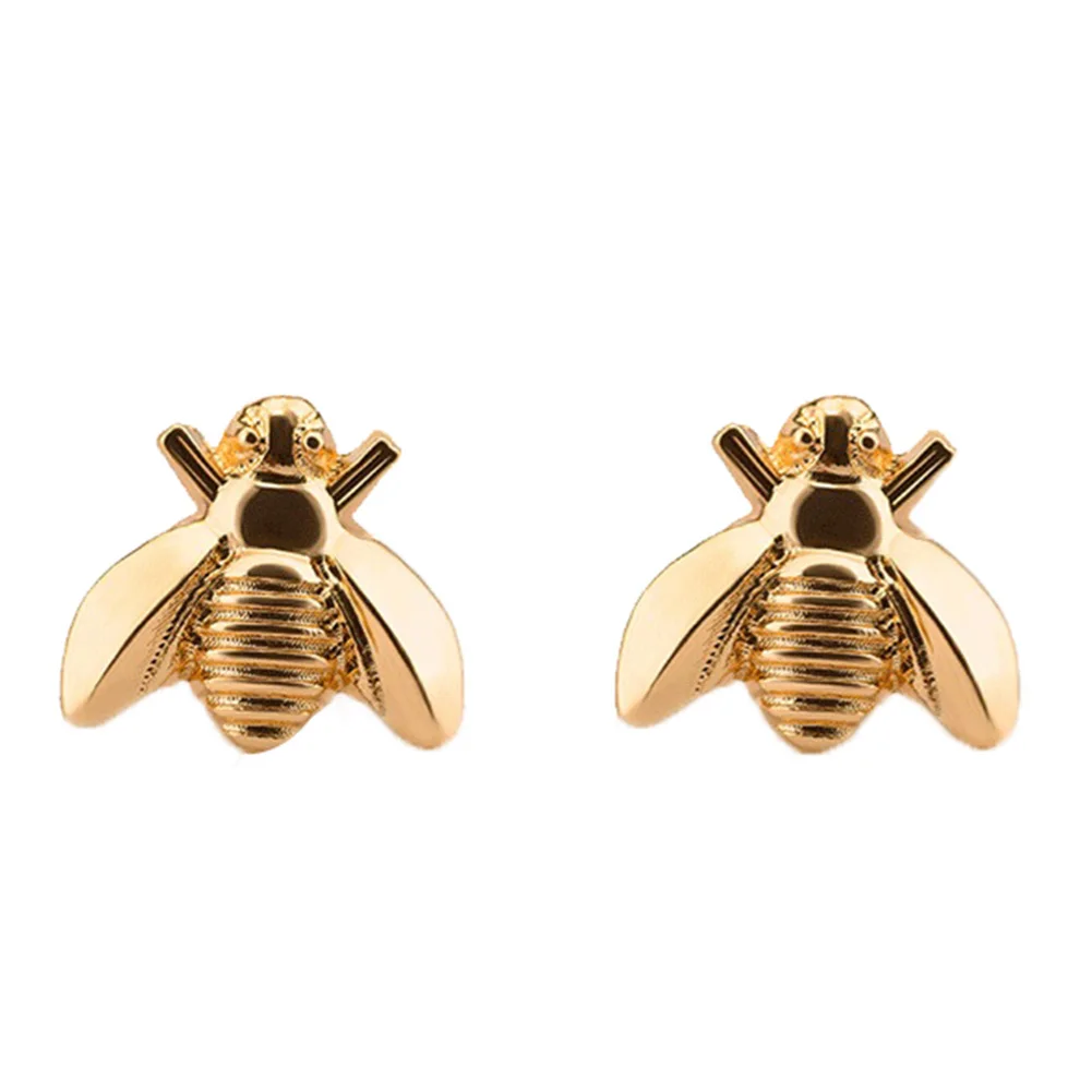 

Cute Tiny Bee Earring Jewelry Gold/Silver Color Honey Bee Earrings Stud Unique Earrings Jewelry For Women