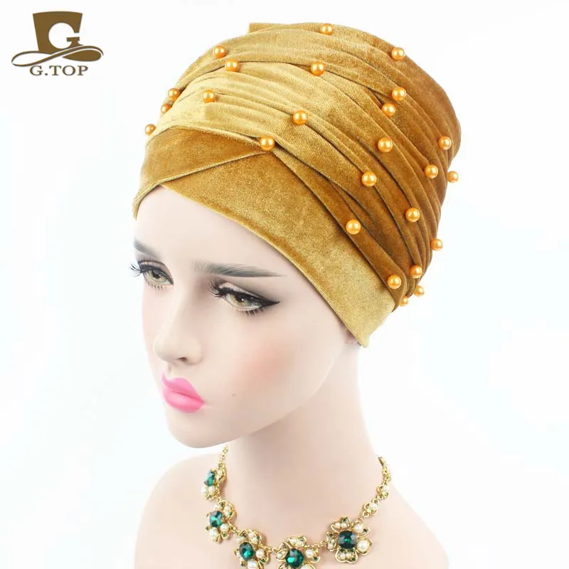 5 peças lote Nova Mulher Velvet Turban
