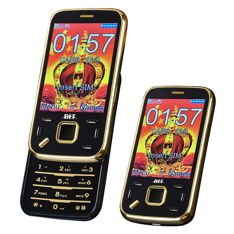 BLT N95 slider senior mobile phone vibration touch screen magic voice cellphone Dual SIM cards MP3