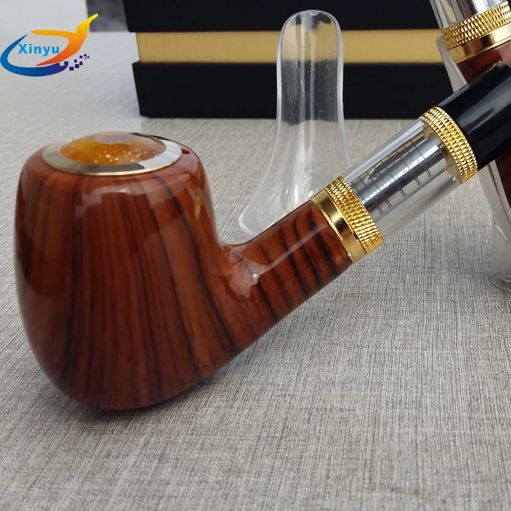  EST Electronic Wooden Pipe Vaporizer Box Mod 2.5ml Atomizer 618 Pipe Cigarette Electronic Vaporizer