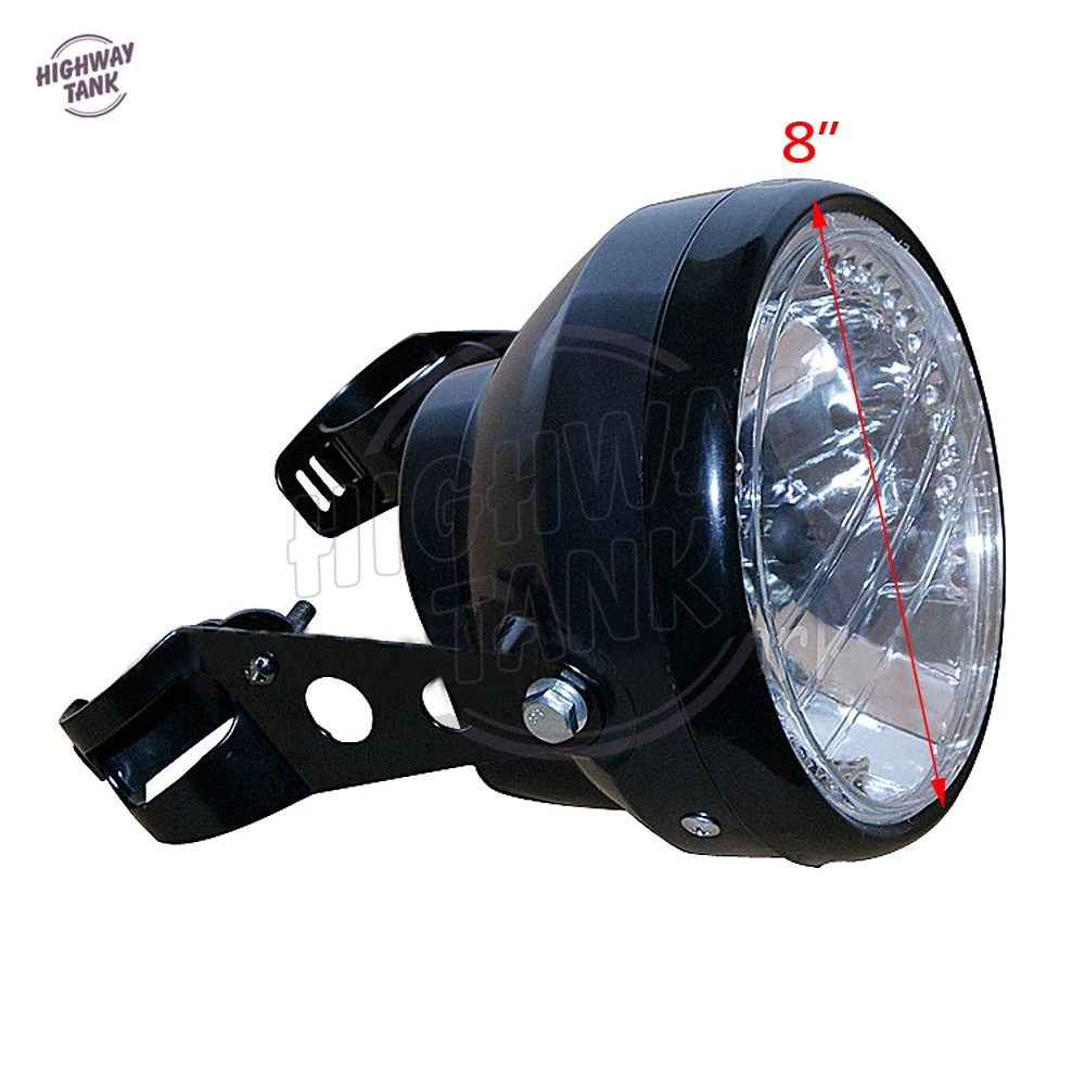 Buy 8" Universal Motorcycle Headlight LED Turn Signals