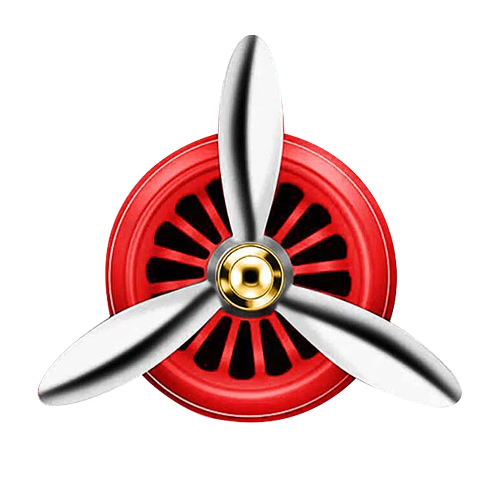 Универсальный автомобильный очиститель воздуха air Force 3 пропеллер Арома Духи Диффузор вентиляционные отверстия ароматизатор клип освежитель воздуха - Название цвета: red