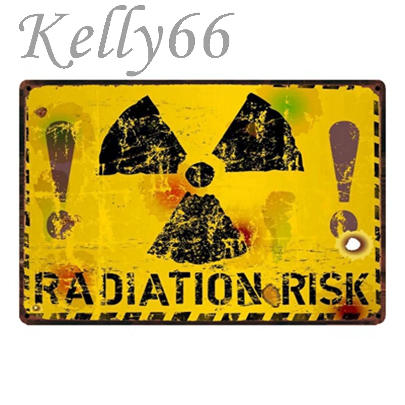 [Kelly66] радиационный риск металлический знак Олово плакат домашний Декор Бар настенная живопись 20*30 см размер y-1734 - Цвет: y-1734