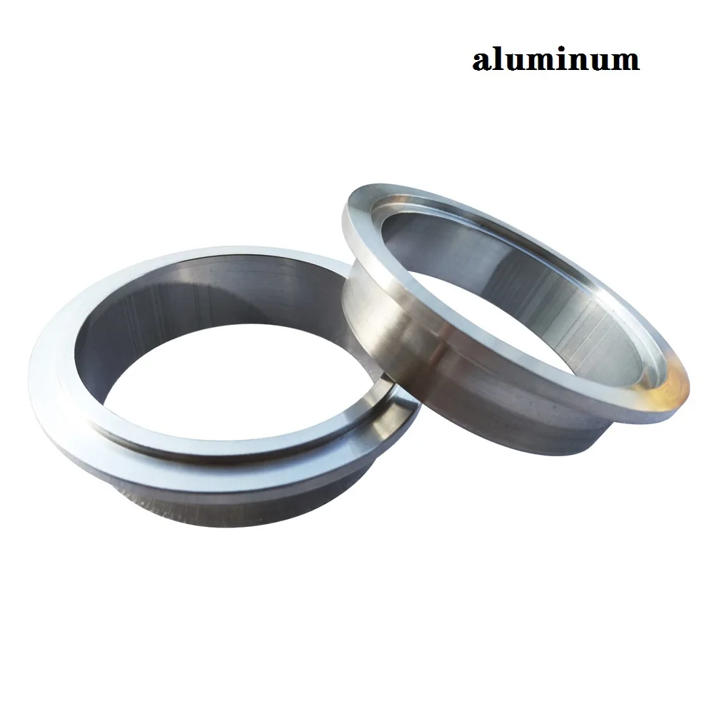 

2.5-4.0" High quantity aluminum alloy male and female v band clamp flanges Exhaust pipe V Band Clamp falnge