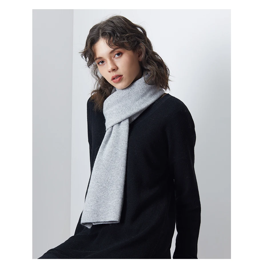 Women Scarf Wool Knitting Warm Scarves Winter Long Shawl Cashmere Autumn 2018 New Brand Solid Thicken Shawl Cachecol For Female (16)