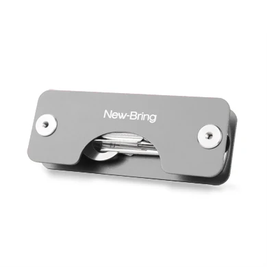 Grey Metal NewBring зазор металлический пластиковый держатель для ключей - Цвет: Grey Metal