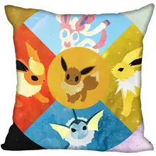 Заказная наволочка Eevee мультфильм Подушка на молнии крышка 35X35,45X45,60X60 см(две стороны) напечатать ваши фотографии наволочки