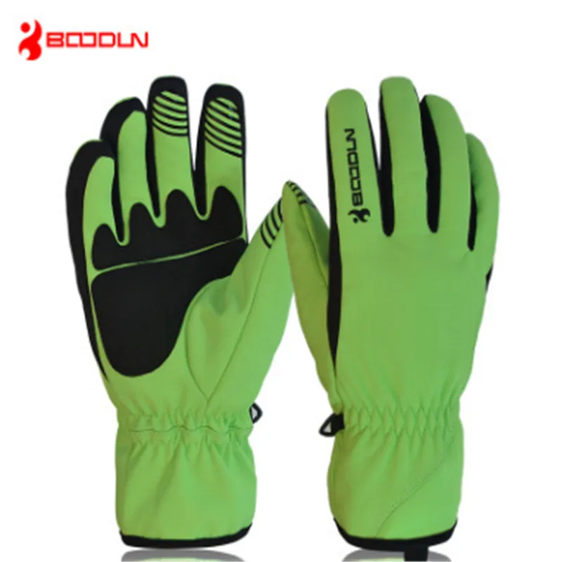 Boodun القفازات الشتوية التزلج الدفء نارية outdoors والسلع الرياضية ارتداء مقاومة عدم الانزلاق خمسة اللون للاختيار