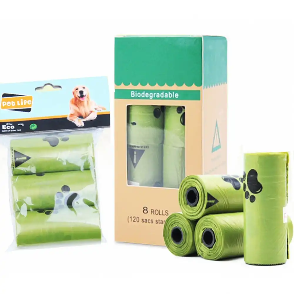 Compostable biodegradable Pet Garbage Vest Bag,Unscented Waste Bag LeakProof Dog Poo Bags 100 Bag Eco Friendly Dog Poop Bag//Dog Waste Bags