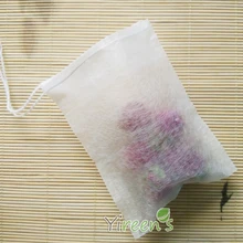 1000 шт. 60x80 мм Природные кукурузы Волокно Чай Мешки Pla Биодеградируемый Чай Фильтры Кофе Дорожный Чехол с строки, пищевой