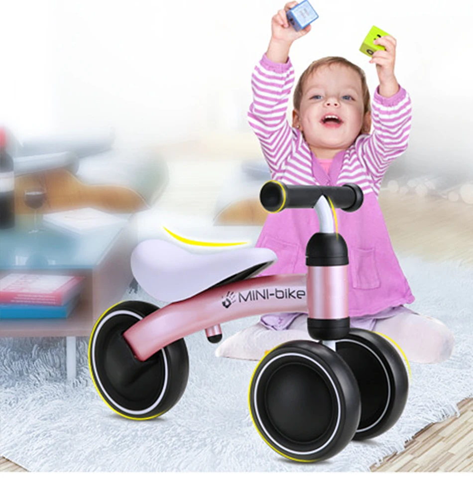 Top Children Balance Bike Three Wheeled Tricycle For Kid Bicycle Baby Walker Go Carts For Walking Train Scooter For Child Toys 12