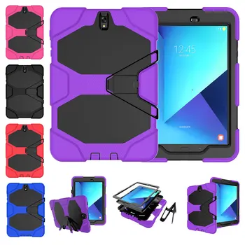 

High Quality Silicon Flip Stand Case For Samsung Galaxy Tab S3 9.7 T820 T825 SM-T820 Case Shockproof Kickstand Tablet Cover