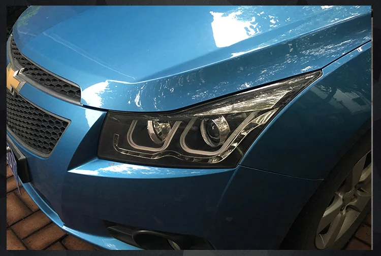 АКД Автомобиль Стайлинг фара для chevrolet cruze фары двойной U Angel Eye светодиодный фонарь DRL D2H Hid сигнал поворота биксеноновые фары