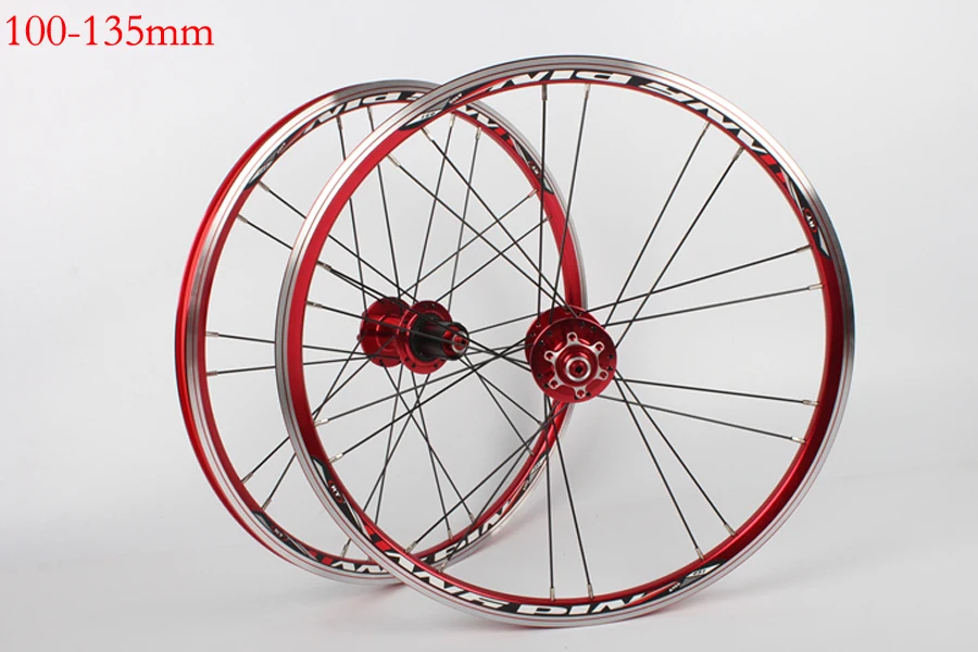 Sale 2017 New 20 Inch Bicycle  406 V Brake Wheels Ultra Light Aluminum Alloy Bike 451 Disc brak Wheels Folding Bicycle Wheel Parts 11