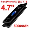 Батарея чехол для iphone 6 6s 7 8 2500/3700/5000/7000 мА/ч, Мощность банк заряда чехол для iphone 6 6s 7 8 плюс Батарея Зарядное устройство Чехол - Цвет: for iphone 6 6s 7