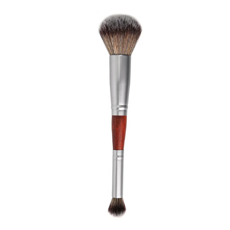 Кисть для теней для бровей кисти для макияжа 1 шт. деревянная косметическая кисть для нанесения основы женские модные косметические инструменты кисть для хайлайтера - Handle Color: B-Round Head Brush