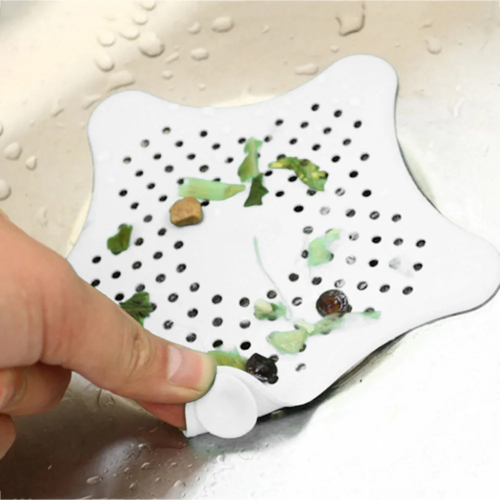 Bathroom Drain Hair Stopper Filter Sink Strainer Cute Shape Hair