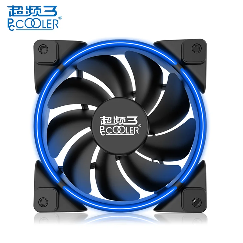 PCCOOLER 120 мм CPU AURA RGB охлаждающий вентилятор ПК корпус кулер 4 Pin PWM Ультра тихий LED