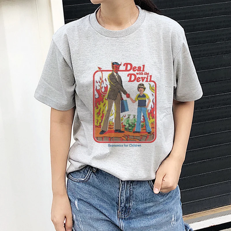 

Summer 90s T Shirt Women Harajuku Tee Shirt Femme White Tshirt Short Sleeve Graphic Tees Women Funny Vintage Tops
