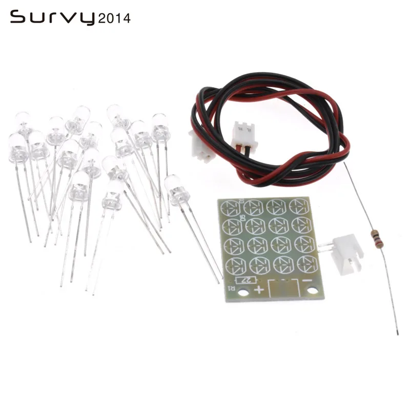 

Flashing light kit Smart Electronics Kits NE555+CD4017 Light Water Flashing Light LED Module for arduino DIY Kit