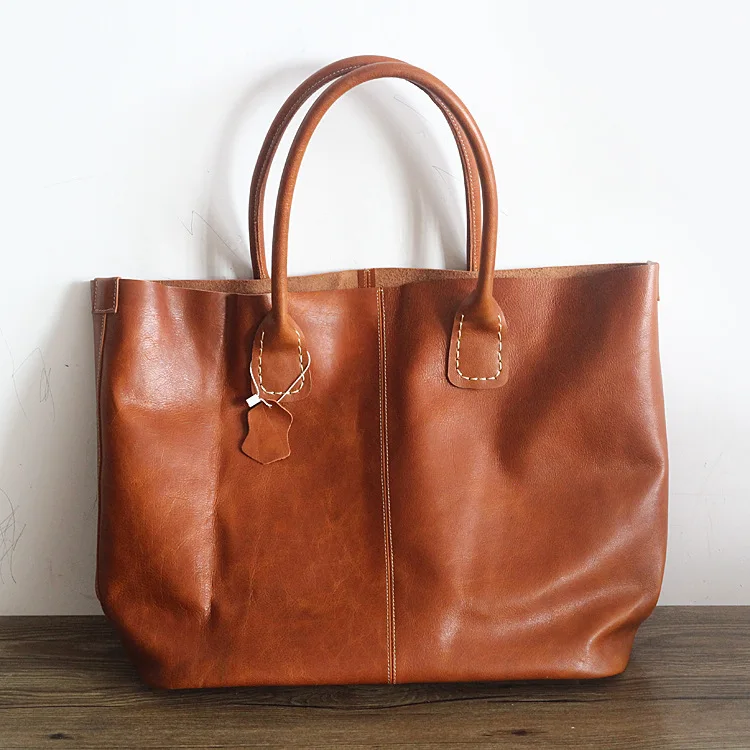 AETOO новые ретро кожаные сумки, оригинальная сумка, Большая вместительная переносная сумка на плечо, посылка, сумка