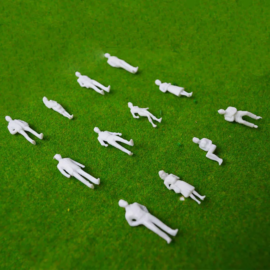 150 scale model miniature white figures Architectural model human scale (3)