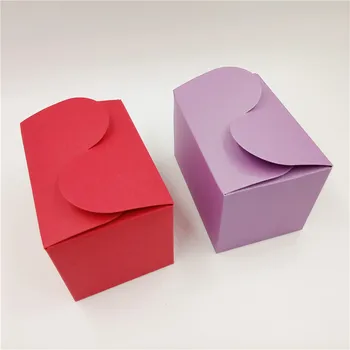 

20Pcs/Lot 9x6x6cm Multi-color Kraft Card Cuboid S-shaped Box Packing Container For Decoration Display Chocolates Cookies Cupcake