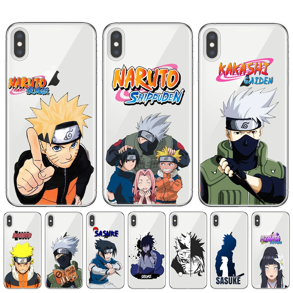 

Naruto Sasuke Kakashi Case For iPhone XS Max XR Itachi Minato Soft Silicone Cover For iPhone X XS XR 6 6S 7 8 Plus 5S SE Coque