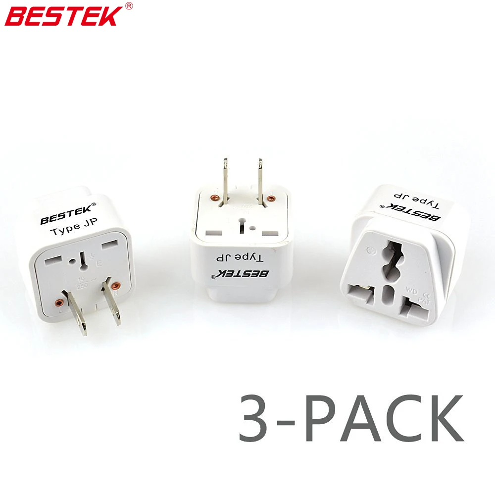 BESTEK Grounded Universal Plug Adapters For The US / Japan Travel