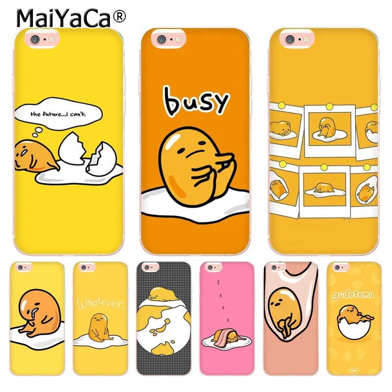 Симпатичные милые Чехлы gudetama lazy egg Новинка чехол для телефона iphone 12 11 Pro 8 7 6 6S Plus X 5