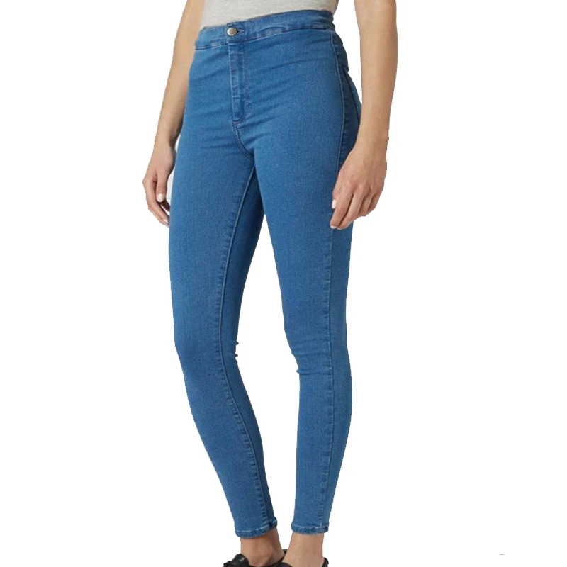 Vintage 2015 American Women High Waist Pant Jeans Femme Skinny Stretch Pencil Pants Ladies Black Jeggings Slim Hip Denim Pants