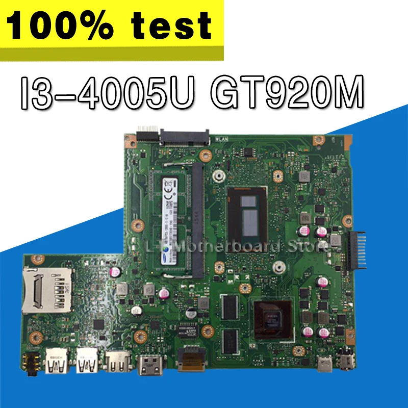 X540LJ محمول اللوحة الأم ل ASUS X540LJ X540L F540L X540 اختبار اللوحة الأصلية I3-4005U GT920M + 4 GB RAM