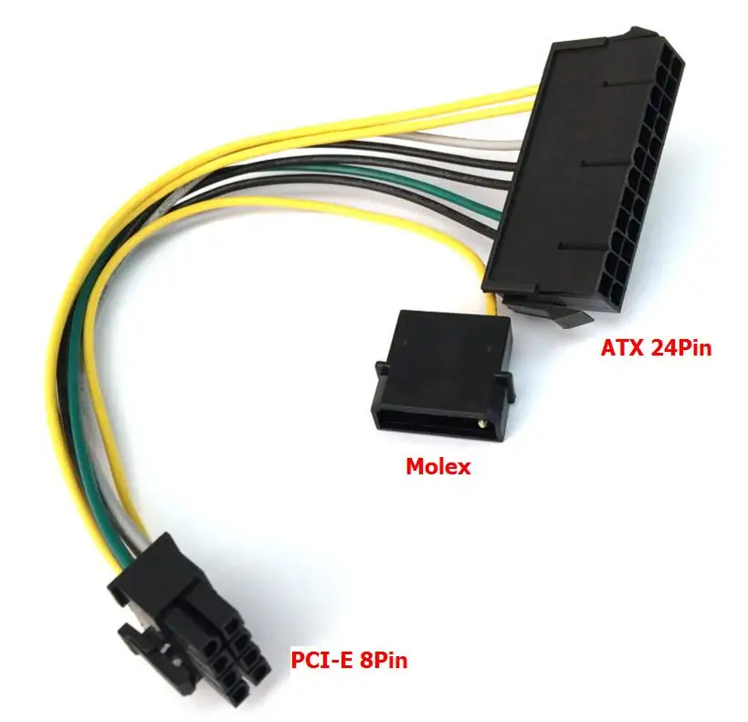 

High quality 30CM Dell OptiPlex 3020 PSU Main Power 24 Pin to 8 Pin Adapter Cable