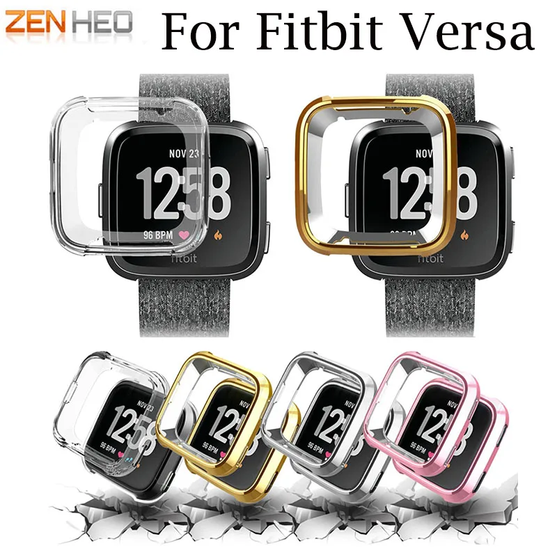 Ультратонкий Мягкий защитный силиконовый чехол из ТПУ Для Fitbit Versa носимые