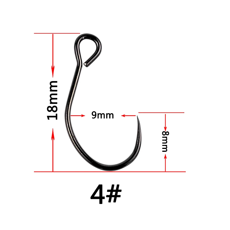 Рыболовный крючок из высокоуглеродистой стали с ручками, приманка для рыбалки, приманка для окуня, крючки, одиночные крючки для рыбалки, 100p