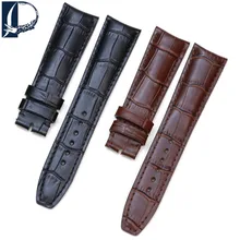 Pesno Аллигатор зерна телячьей кожи Натуральная кожа наручные часы ремешок 20 мм ремешок 21 мм ремешок мужские часы для Baume& Mercie