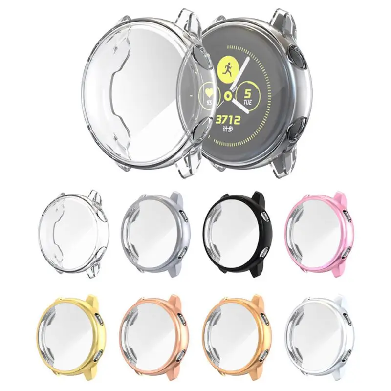 

Protective Case Hollow Cover TPU Shell Shockproof Anti-Scratch Sports Accessories for Samsung Galaxy Watch Active