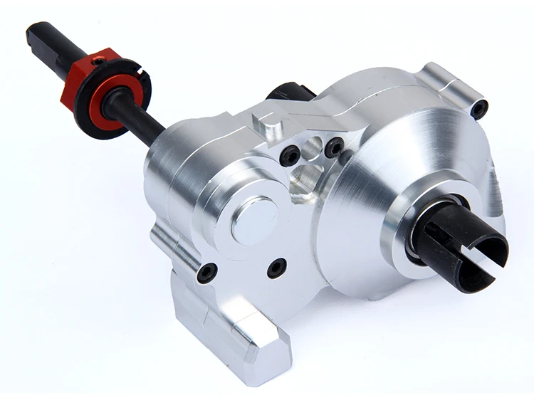 baja CNC Gear Box Assembly Set CNC Heavy Duty metal complete differential gear box HPI Rovan KM BAJA 5b 5t 5sc cnc alloy metal three sections of fission complete diff gear box set fit hpi km rovan baja 5b 5t 5sc king motor truck