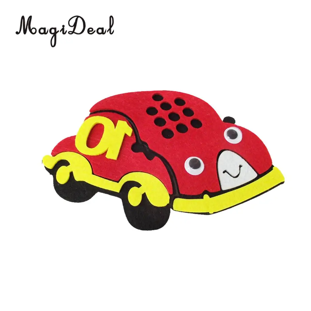 MagiDeal Montessori Mathematics Material - Fun Weave Cloth, Number 1-10 Learning Toy Activity Game for Preschool Kids Toddlers