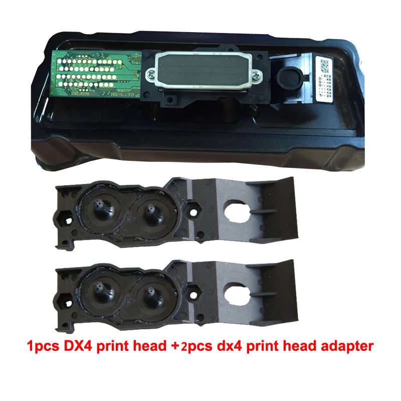 OYfame оригинальная эко сольвентная DX4 эко сольвентная печатающая головка+ два адаптера для Epson DX4 печатающая головка для принтера Mimaki JV4 JV3