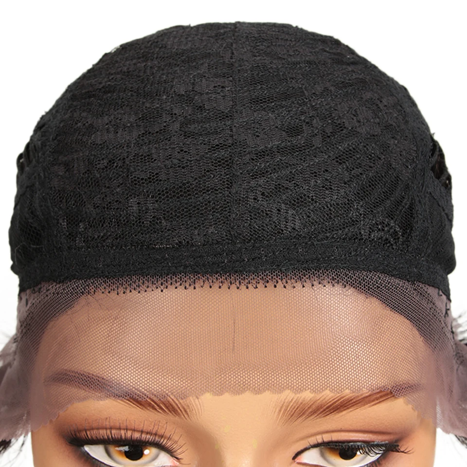 Sleek Short Lace Wig Ombre Straight Human Hair Wigs 100% Remy Brazilian Human Hair Wigs Short Lace Wig Humain Hair Wig