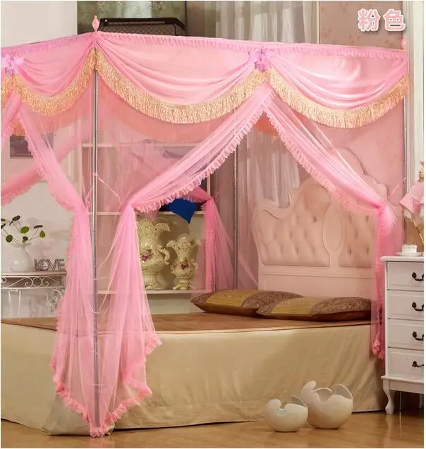 Роскошные противомоскитные сетки с 4 отсеками кронштейном 22 мм|mosquito net|canopy mosquito