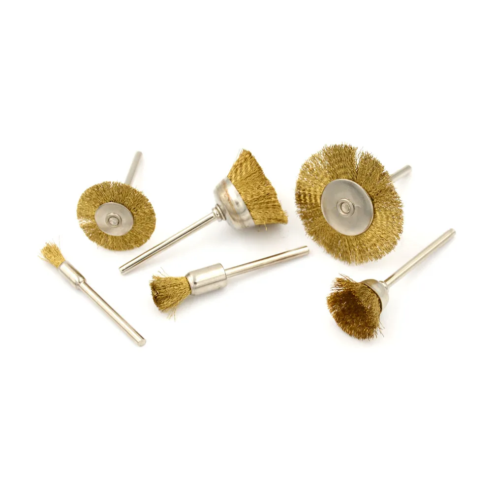 5pcs Copper wire brush Wire wheel Brushes Die Grinder Rotary Tool