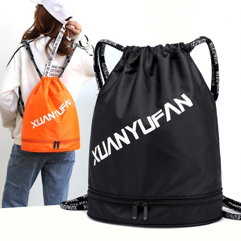 

2019 New Outdoor Foldable Bag Men Women Unisex Drawstring Beam Pockets Portable Waterproof Nylon Fitness Leisure Sports Backpack