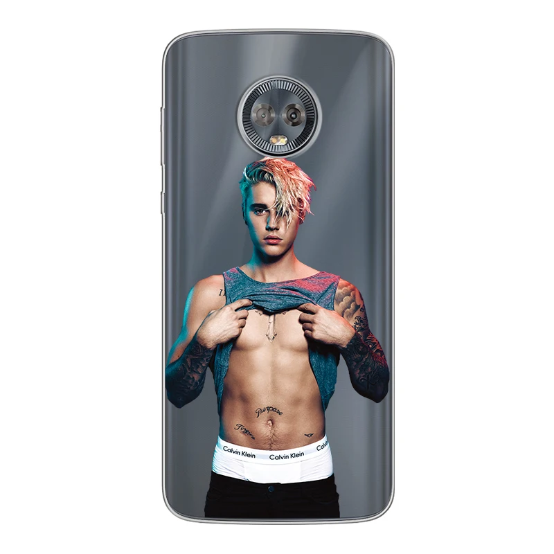 ciciber for Motorola Moto C Z2 Z3 ONE P30 G4 G5 G5S G6 E3 E4 E5 Play Plus Power M X4 Soft silicone TPU Justin Bieber Phone Cases