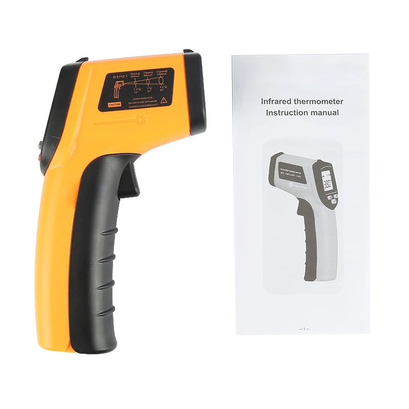 GM320 Laser LCD Digital IR Infrared Thermometer Temperature Meter Gun Point 50 380 Degree Non Contact